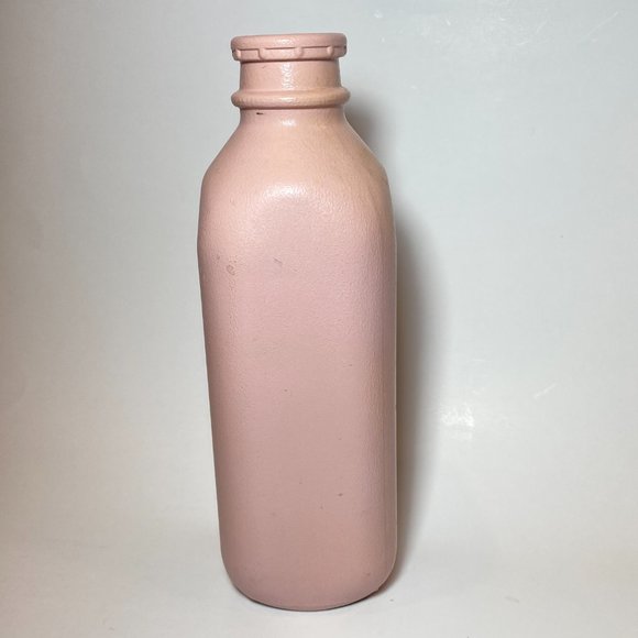 Hand Painted Milk Bottle Vase Pink Wood Cabin Farmhouse Decor Floral - Picture 7 of 9